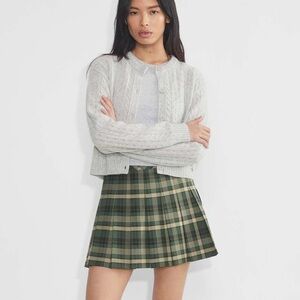 Aritzia Sunday Best Olive Micro Skirt - Dark Green